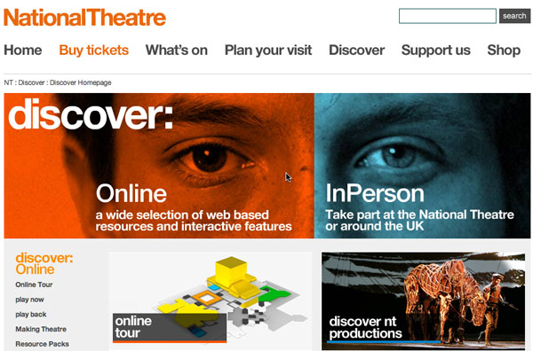 National Theatre Discover program